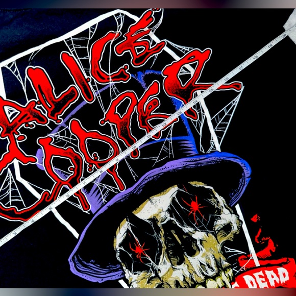 Alice Cooper 2017 💀  I Love the Dead Concert Tour T-Shirt Large - Picture 3 of 6
